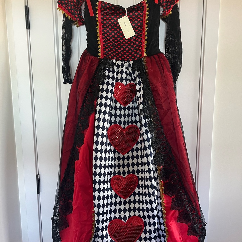 Liz Scully NWT Royal Hearts Kids Costume - Red and Black-Halloween- Dress Up